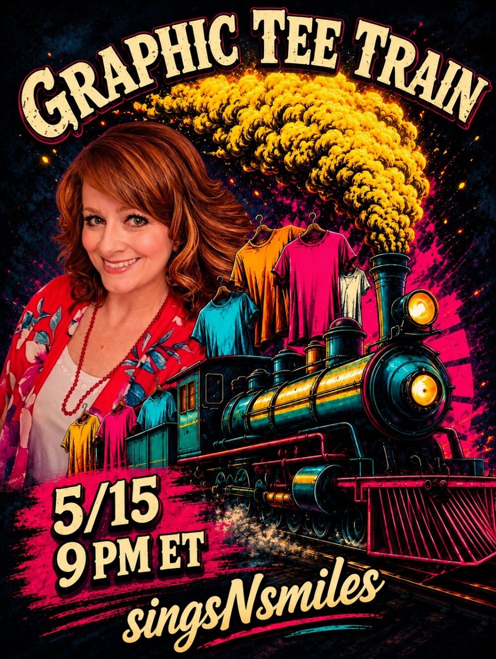5/15 🚨 @singsnsmiles  GRAPHIC TEE TRAIN!
